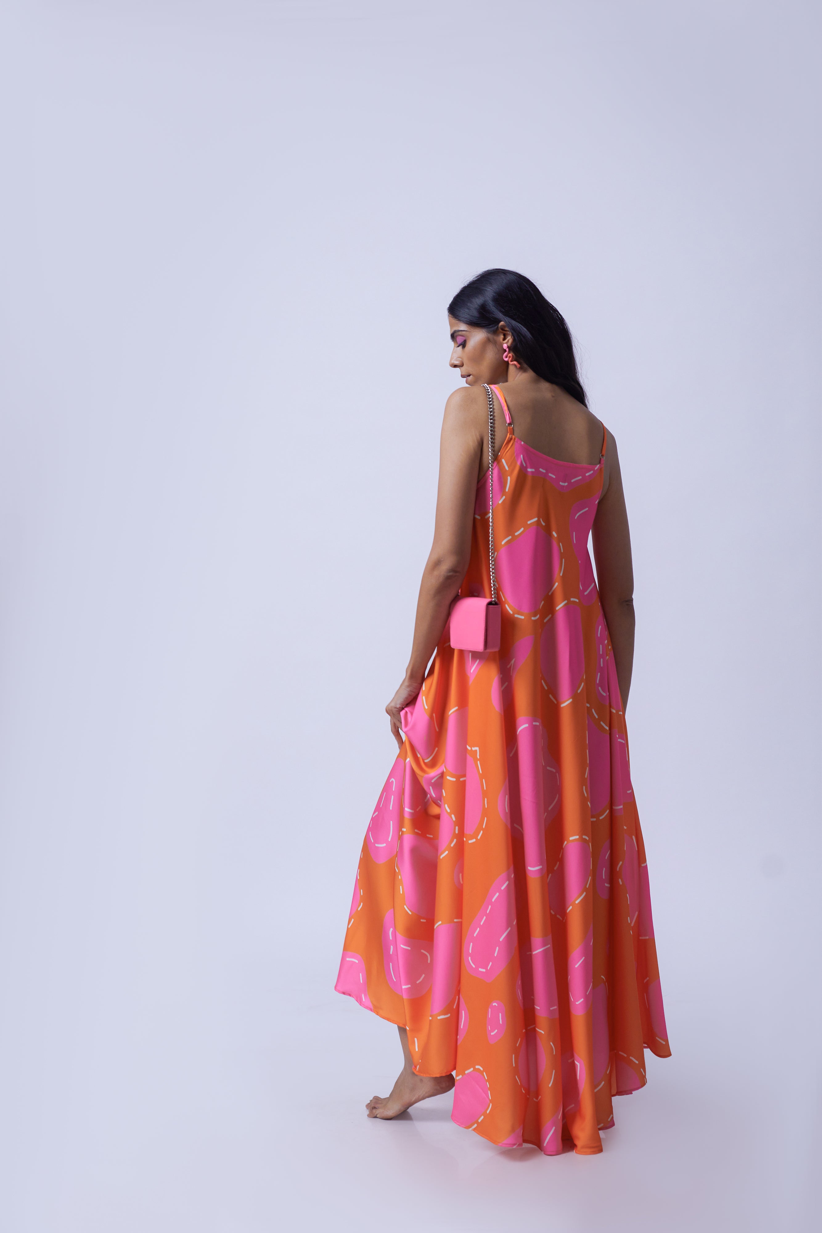 SPOTTED IN PINK DRESS