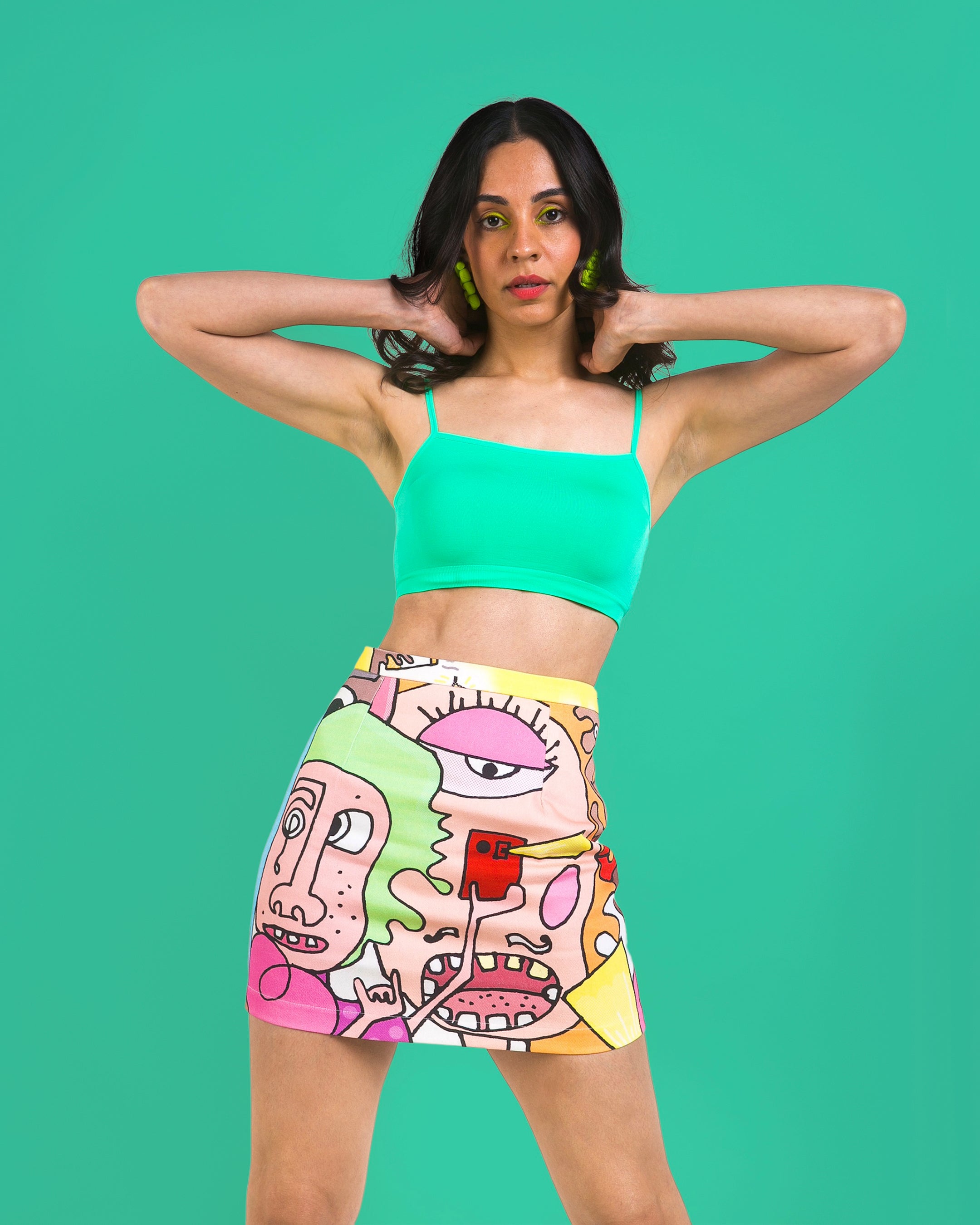FACES MINI SKIRT
