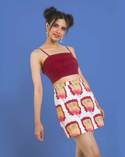 CRYING RAJU MINI SKIRT