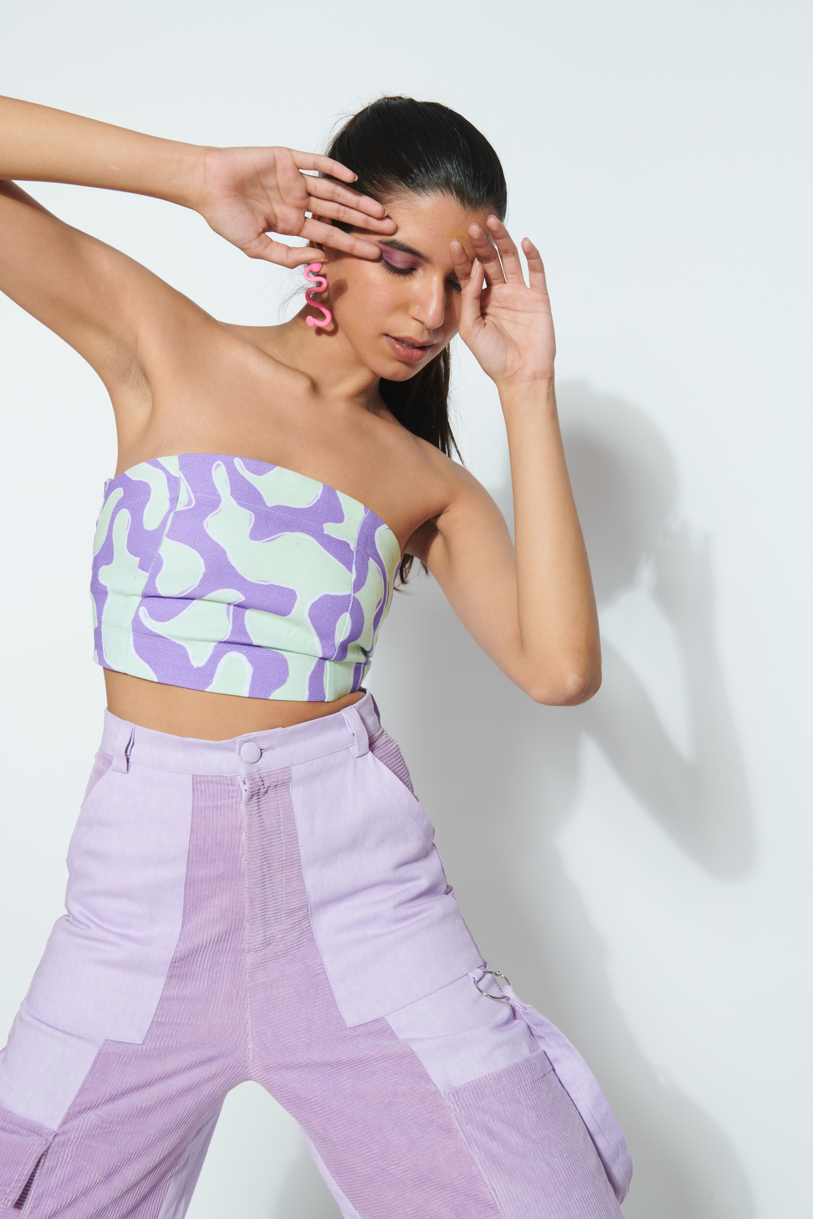 PURPLE SLIME TUBE TOP -PART OF A SET