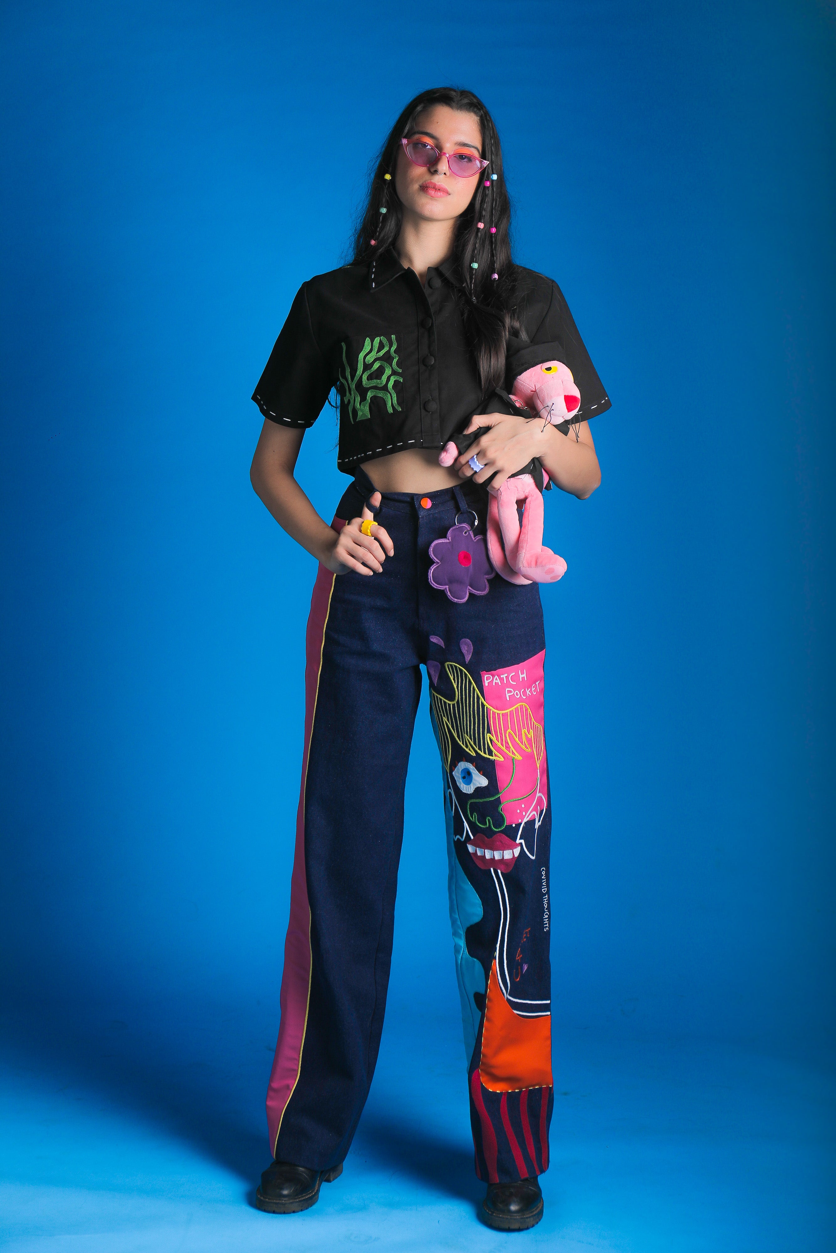 GREEN CURRY CROP JACKET [UNISEX