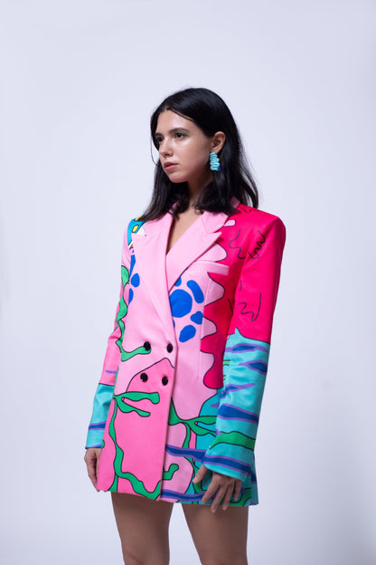 JELLO WAR BLAZER DRESS