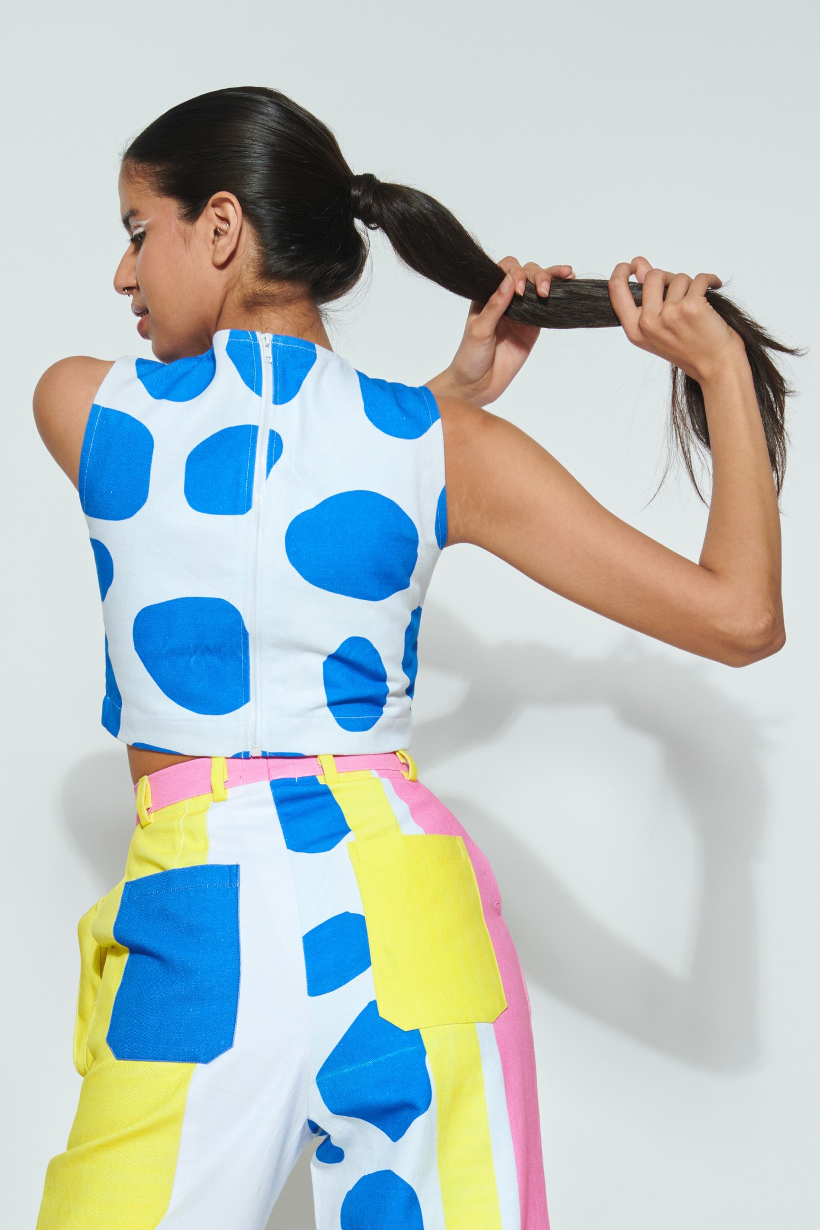 HIGH GIRAFFE CROP TOP - PART OF SET